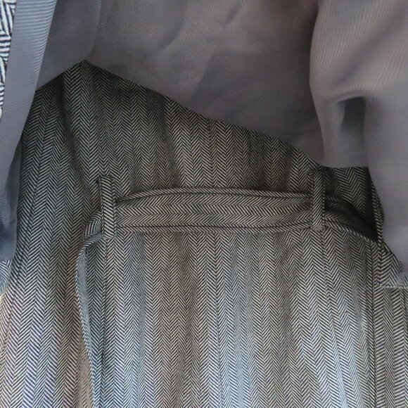 BANANA REPUBLIC X OLIVIA PALERMO Herringbone Ruffle Cape Academia Wool Blend XS - Picture 12 of 16